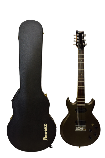 2000 Ibanez AX7221 AX Series 7-String Electric Guitar, Gray Pewter w/ Case - Previously Owned