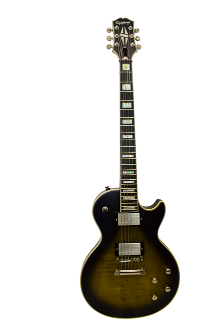 2022 Epiphone Les Paul Prophecy Electric Guitar, Olive Tiger Aged Gloss - Previously Owned