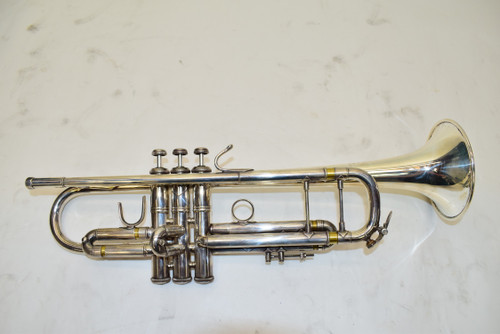 Bach Model 37 Stradivarius Trumpet, Silver w/ Case & Mouthpiece - Previously Owned