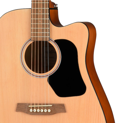 WALDEN D255CE Hawthorne Dreadnought Acoustic Cutaway-Electric - Satin Natural