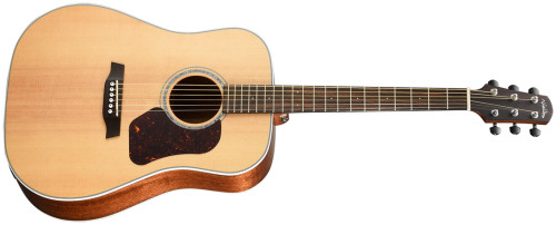 WALDEN NATURA 700 Dreadnought, 6-string Acoustic-electric, Solid Sitka top, Solid Mahogany back & sides, Rosewood bridge & Fingerboard, Fishman Presys II electronics, gigbag - Satin Natural.
