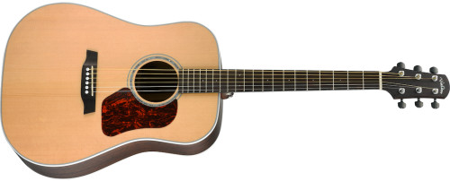 WALDEN D803E Natura All-Solid Sitka - Ovangkol Dreadnought Acoustic-Electric - Satin Natural with Bag