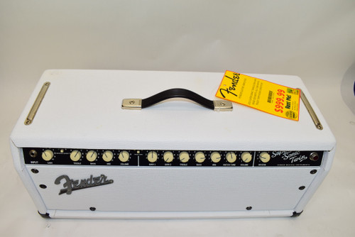 Fender Super-Sonic Twin WHITE Guitar Amp Head, w/ Footswitch - Previously Owned