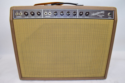 Headstrong Verbrovibe 1963 6G16 Vibroverb Replica 35-Watt 2x12" Tube Combo Guitar Amp w/ Footswitch & Cover - Previously Owned
