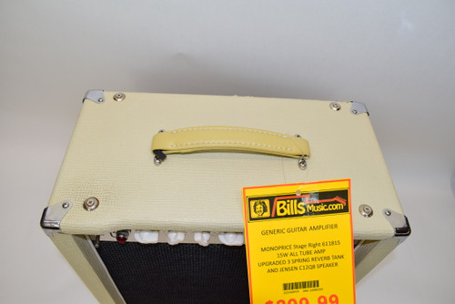 Stage Right by Monoprice 611815 15-Watt 1x12" Guitar Combo Tube Amp with Jensen Speaker and Spring Reverb - Previously Owned