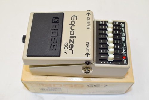 1996 Boss GE-7 7-band Equalizer (Black Label) Guitar Effects Pedal w/ Box - Previously Owned