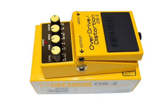 1997 Boss OS-2 Overdrive / Distortion (Silver Label) Guitar Effects Pedal w/ Box - Previously Owned