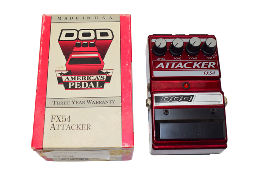 DOD FX54 Attacker Compressor / Distortion Guitar Effects Pedal w/ Box - Previously Owned