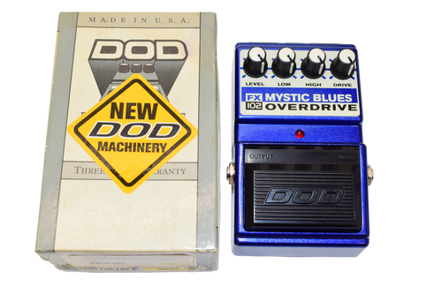 DOD FX102 Mystic Blues Overdrive Guitar Effects Pedal w/ Box - Previously Owned