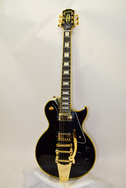 2025 Epiphone Joe Bonamassa '59 Les Paul Custom Electric Guitar, Antique Ebony w/ Case - Previously Owned