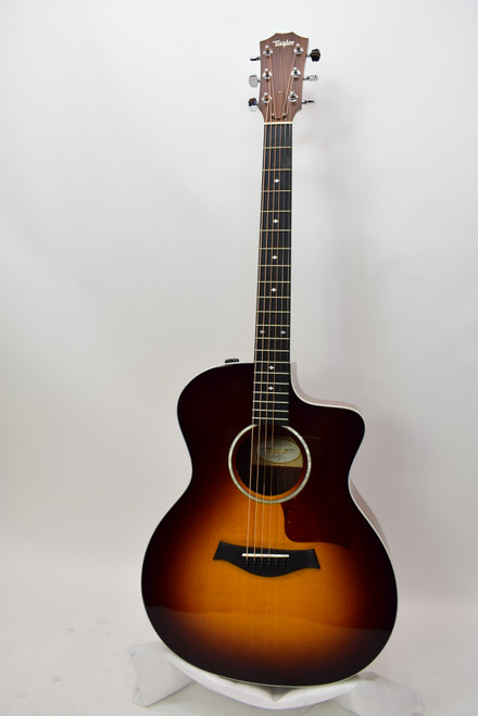 2021 Taylor 214ce-SB DLX Acoustic Electric Guitar, Tobacco Sunburst w/ Case - Previously Owned
