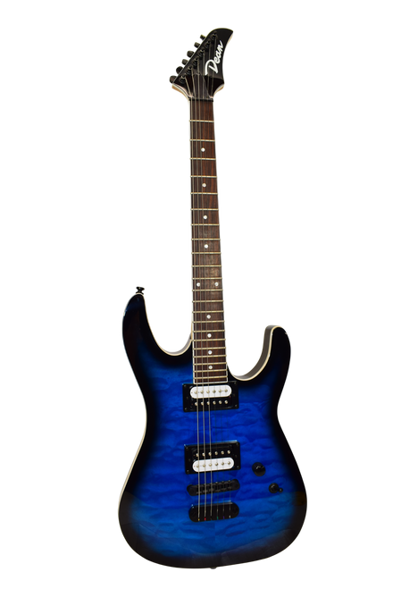 Dean MDX X-Series Electric Guitar, Quilt Maple, Transparent Blue Burst- Previously Owned