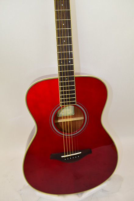 Yamaha FS-TA TransAcoustic Concert Acoustic Electric Guitar, Ruby Red - Previously Owned