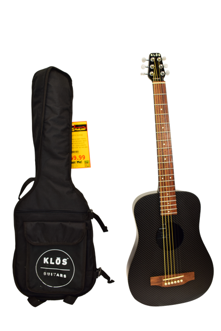 KLOS Carbon Travel Acoustic Guitar w/ Gig Bag - Previously Owned