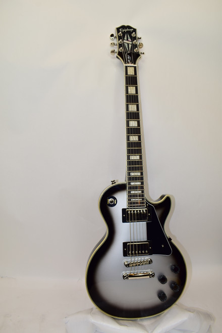 Epiphone Les Paul Custom LTD Electric Guitar, Silver Burst w/ Case - Previously Owned