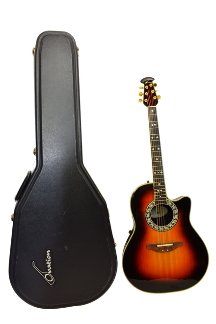 1993 Ovation 1767 Legend Acoustic Electric Guitar, Sunburst w/ Case - Previously Owned