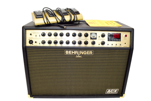 Behringer Ultracoustic ACX1000 2x60-Watt Acoustic Guitar Amp w/ Footswitch - Previously Owned