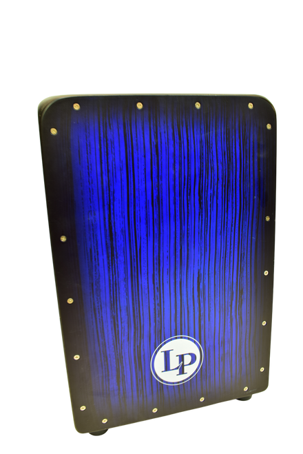 Latin Percussion LP Aspire Accents Snare Cajon, Blueburst Streak - Previously Owned