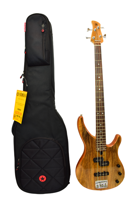 Yamaha TRBX174EW Mango Wood 4-String Electric Bass Guitar, Natural - Previously Owned