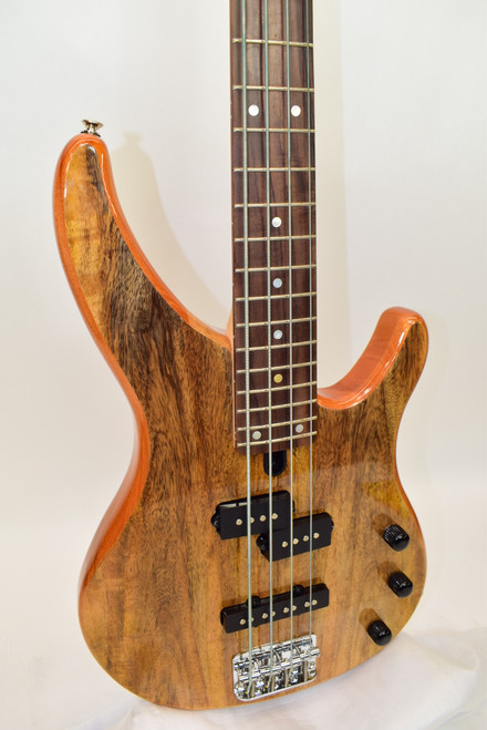 Yamaha TRBX174EW Mango Wood 4-String Electric Bass Guitar, Natural - Previously Owned