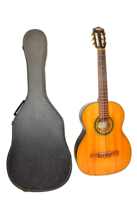 Vintage Yamaha No. 80 Classical Acoustic Guitar, Natural w/ Case - Previously Owned