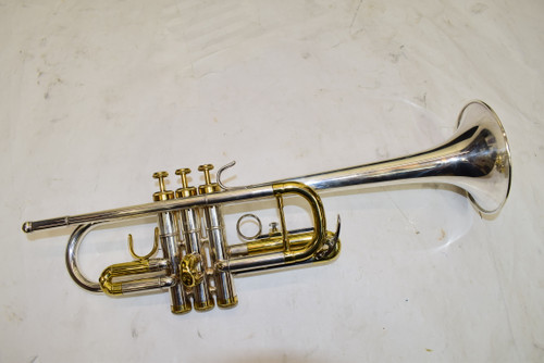 Schiller Bb Trumpet, Silver-Plated & Gold w/ Case - Previously Owned