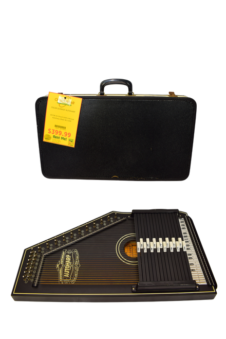 Oscar Schmidt OS73B 15-Chord Autoharp, 1930s Reissue, Black Satin w/ Case - Previously Owned