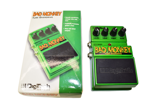 DigiTech Bad Monkey Analog Tube Overdrive Guitar Effects Pedal w/ Box - Previously Owned