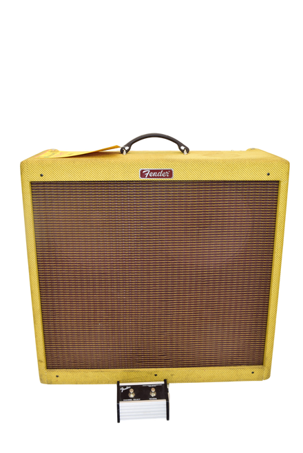 2007 Fender Blues DeVille 410 Reissue 60-Watt 4x10" Combo Guitar Amp, Tweed w/ Footswitch - Previously Owned