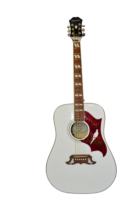 2022 Epiphone Limited Edition Dove Pro Acoustic Electric Guitar, Alpine White - Previously Owned