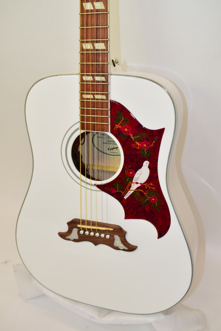 2022 Epiphone Limited Edition Dove Pro Acoustic Electric Guitar, Alpine White - Previously Owned