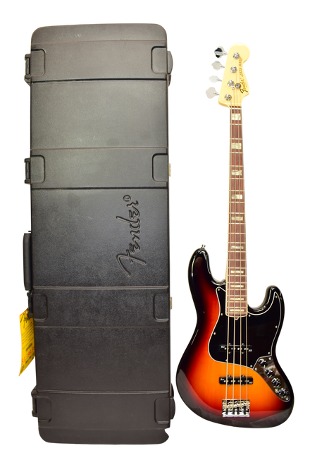 2011 Fender American Deluxe Jazz Bass, Rosewood Fingerboard, 3-Color Sunburst w/ Case - Previously Owned