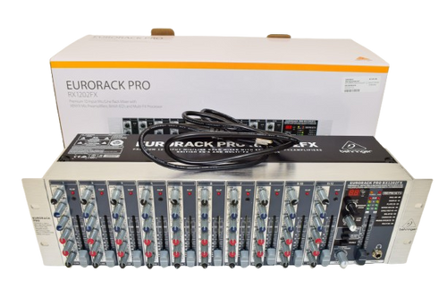 Behringer EURORACK PRO RX1202FX Rackmount Mixer with Effects w/ Box - Previously Owned