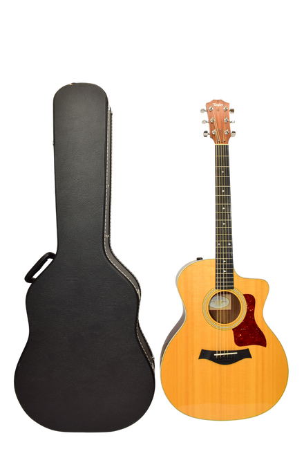 2016 Taylor 214ce DLX Grand Auditorium Acoustic Electric Guitar, Natural w/ Case - Previously Owned