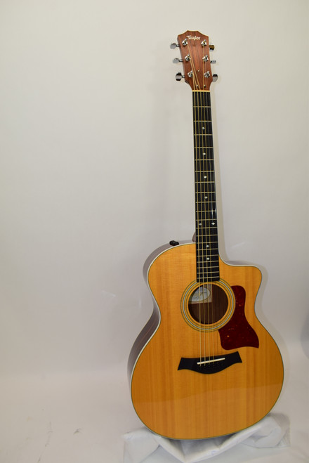 2016 Taylor 214ce DLX Grand Auditorium Acoustic Electric Guitar, Natural w/ Case - Previously Owned