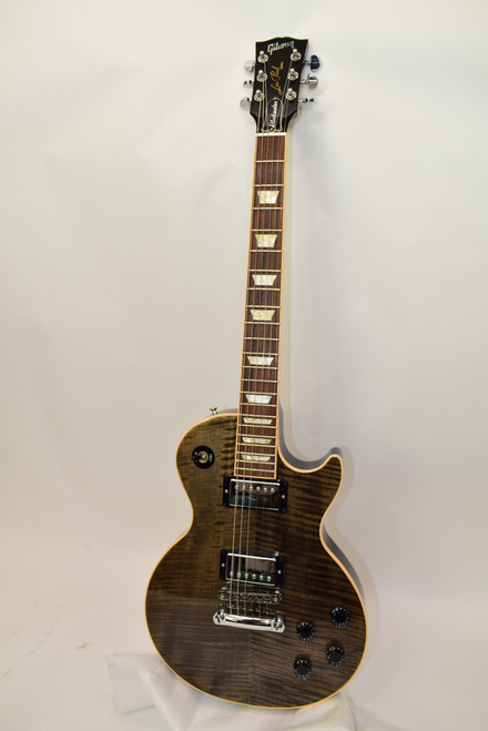 2011 Gibson Chad Kroeger "Blackwater" Les Paul LTD Electric Guitar, Trans Black w/ Case - Previously Owned