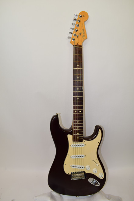2003 Fender Highway One Stratocaster Electric Guitar, Rosewood Fingerboard, Crimson Red Transparent w/ Case - Previously Owned