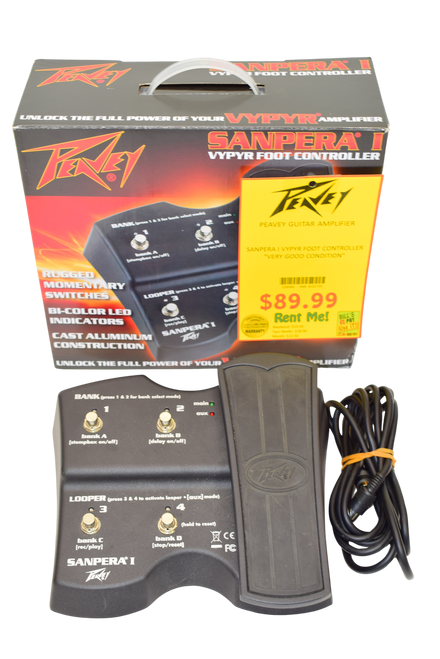 Peavey Sanpera I Vypyr Guitar Amp Foot Controller w/ Box & Cable - Previously Owned