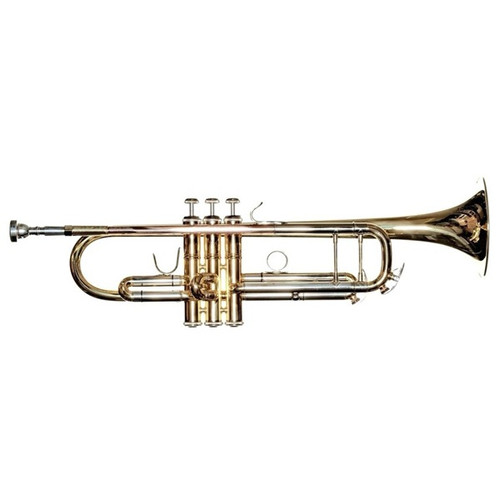 JZ Bb Trumpet, Gold lacquer, Intermediate Model with case