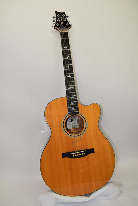 PRS SE A30E Angelus Cutaway Acoustic Electric Guitar, Natural w/ Case - Previously Owned