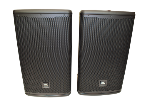 JBL EON712 1300W 12"Powered PA Speaker (PAIR) with Covers - Previously Owned