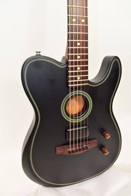 2025 Fender Acoustasonic Standard Telecaster Acoustic Electric, Black - Previously Owned