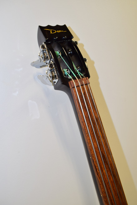 Dean Pace 4-String Electric Upright Bass, Black w/ Stand & Bag - Previously Owned