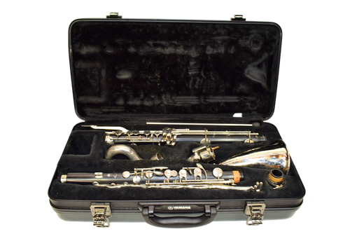 Yamaha YCL-221 Bb Student Bass Clarinet with Nickel Keys w/ Case - Previously Owned