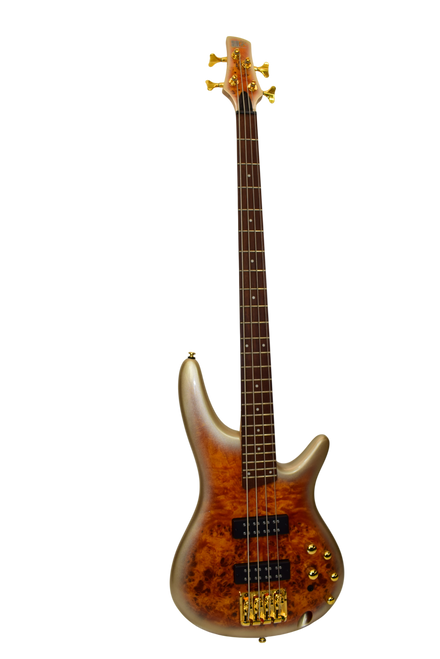 2023 Ibanez SR Standard SR400EPBDX 4-String Electric Bass, Mars Gold Metallic Burst - Previously Owned