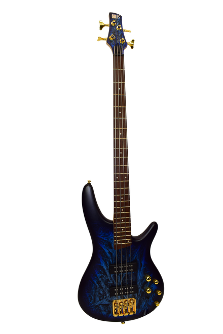 2024 Ibanez SR300EDX SR Standard 4-String Electric Bass Guitar, Cosmic Blue Frozen Matte - Previously Owned