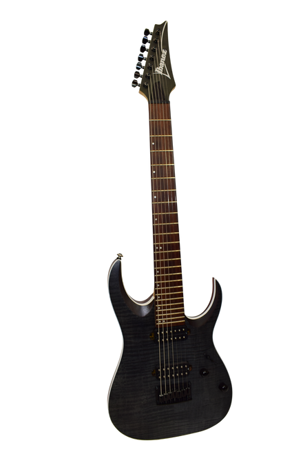 2023 Ibanez Standard RGA742FM 7-String Electric Guitar, Transparent Gray Flat - Previously Owned - Previously Owned