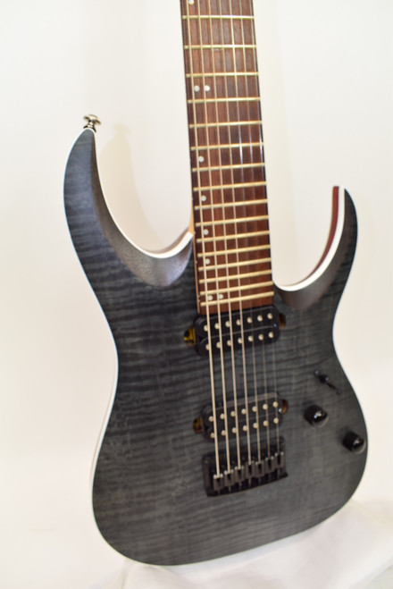 2023 Ibanez Standard RGA742FM 7-String Electric Guitar, Transparent Gray Flat - Previously Owned - Previously Owned