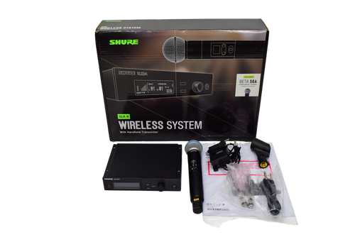 Shure SLXD24/B58 Digital Wireless Handheld System - L58 Band (630–674 MHz) NO RACK HARDWARE - Previously Owned