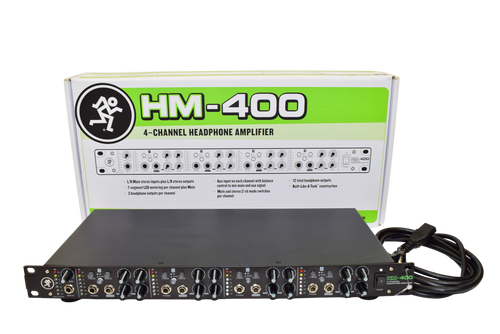 Mackie HM-400 4-channel Headphone Amplifier w/ Box - Previously Owned
